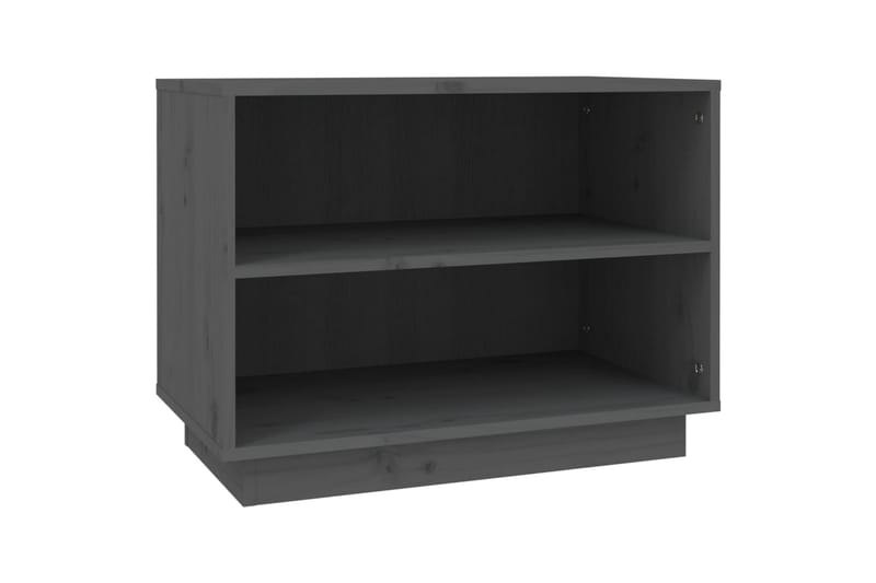 Skohylle grå 60x34x45 cm heltre furu - Grå - Oppbevaring - Skap - Oppbevaringsskap