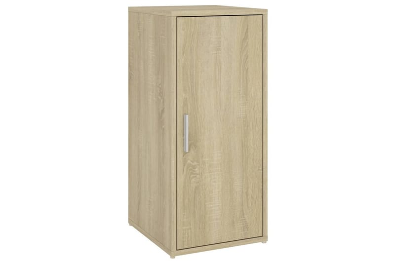 Skoskap svart 2 stk sonoma eik 32x35x70 cm sponplate - Brun - Oppbevaring - Skap - Oppbevaringsskap