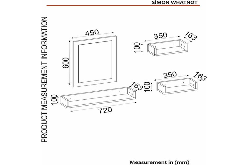 Veggskap Stackebo 720 cm - Hvit - Oppbevaring - Skap - Oppbevaringsskap