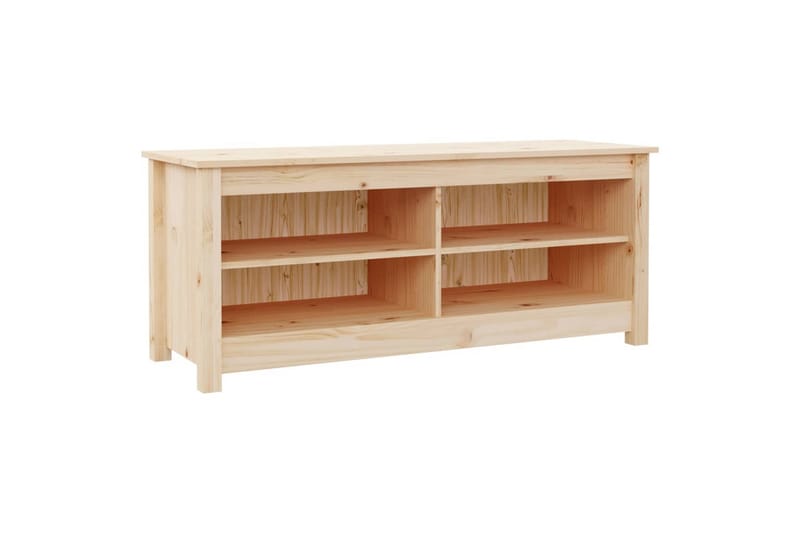 beBasic Skobenk 110x38x45,5 cm heltre furu - Brun - Oppbevaring - Skooppbevaring - Skobenk & skohylle med benk