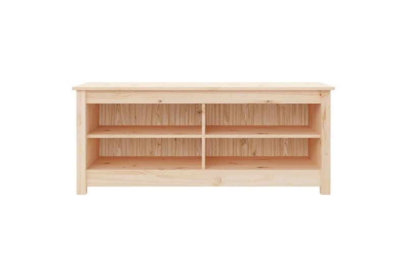 beBasic Skobenk 110x38x45,5 cm heltre furu - Brun - Oppbevaring - Skooppbevaring - Skobenk & skohylle med benk