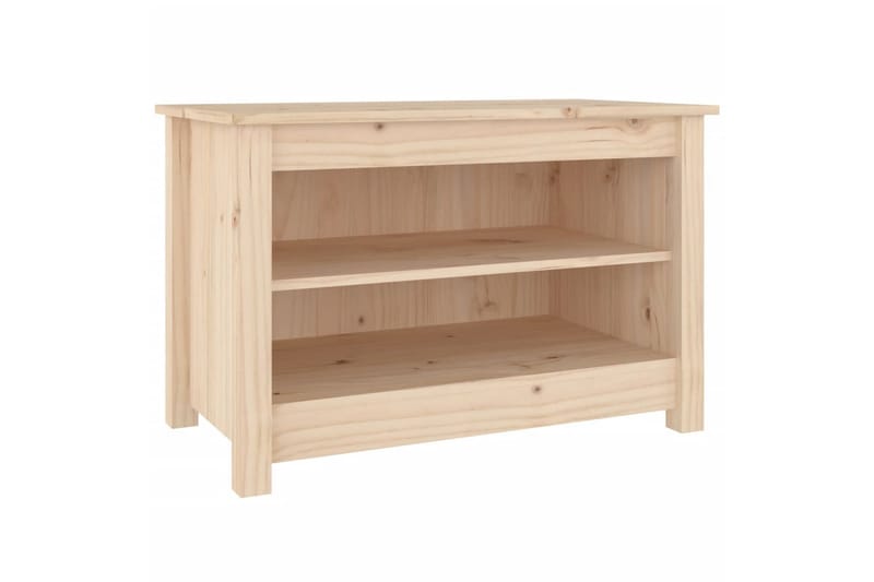 beBasic Skobenk 70x38x45,5 cm heltre furu - Brun - Oppbevaring - Skooppbevaring - Skobenk & skohylle med benk