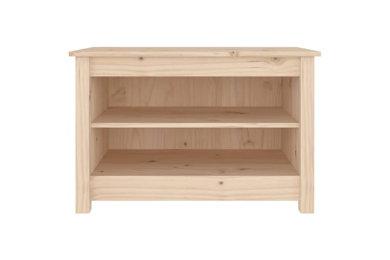 beBasic Skobenk 70x38x45,5 cm heltre furu - Brun - Oppbevaring - Skooppbevaring - Skobenk & skohylle med benk