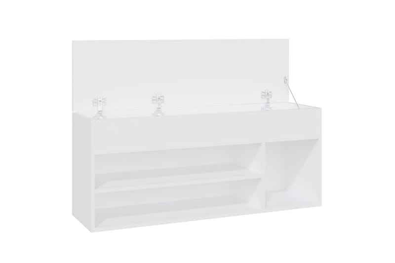 Skobenk hvit 105x30x45 cm sponplater - Hvit - Oppbevaring - Skooppbevaring - Skobenk & skohylle med benk