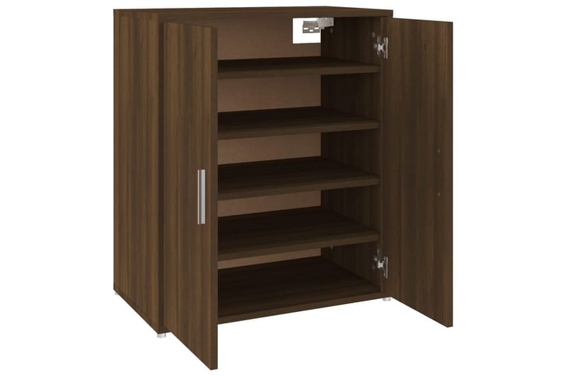 beBasic Skohylle brun eik 60x35x70 cm konstruert tre - Brun - Oppbevaring - Skooppbevaring - Skohylle & skostativ