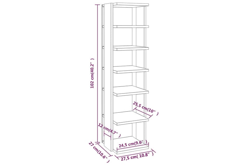 beBasic Skohyller 2 stk brun eik 25x27x102 cm konstruert tre - Brun - Oppbevaring - Skooppbevaring - Skohylle & skostativ