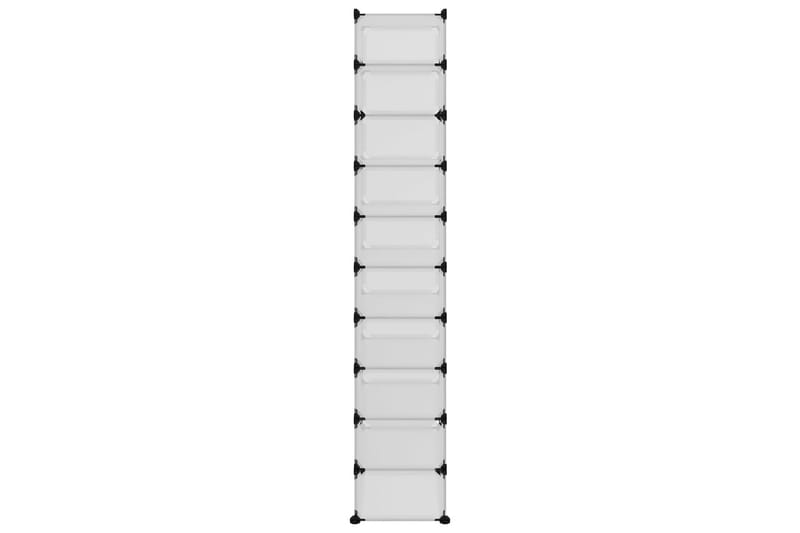 beBasic Skostativ gjennomsiktig 44x32x174 cm PP - Gjennomsiktig - Oppbevaring - Skooppbevaring - Skohylle & skostativ