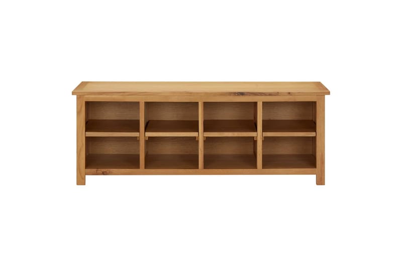 Skostativ 114x37x45 cm heltre eik - Brun - Oppbevaring - Skooppbevaring - Skohylle & skostativ