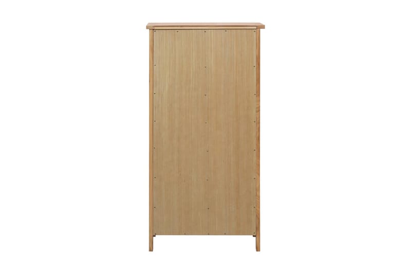 Skoskap 76x37x105 cm heltre eik - Brun - Oppbevaring - Skooppbevaring - Skoskap