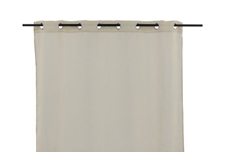 Kaya Gardin metallringer 140x240 cm - Beige - Tekstiler & tepper - Gardiner - Gardinlengder - Maljegardiner