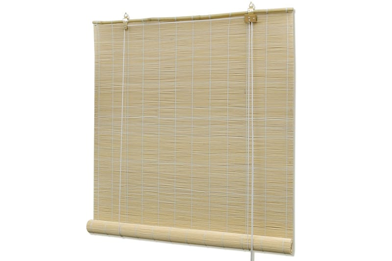 Naturlig bambus rullegardin 120x160 cm - Beige - Tekstiler & tepper - Gardiner - Rullegardin