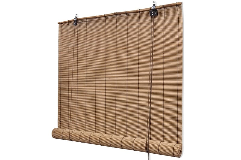 Rullegardiner 2 stk bambus brun 150 x 220 cm - Rullegardin