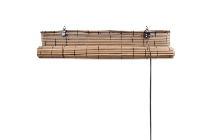 Rullegardiner 2 stk bambus brun 150 x 220 cm - Rullegardin