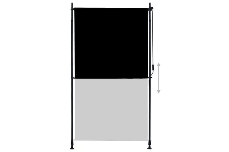 Utendørs rullegardin 120x270 cm antrasitt - Grå - Tekstiler & tepper - Gardiner - Rullegardin