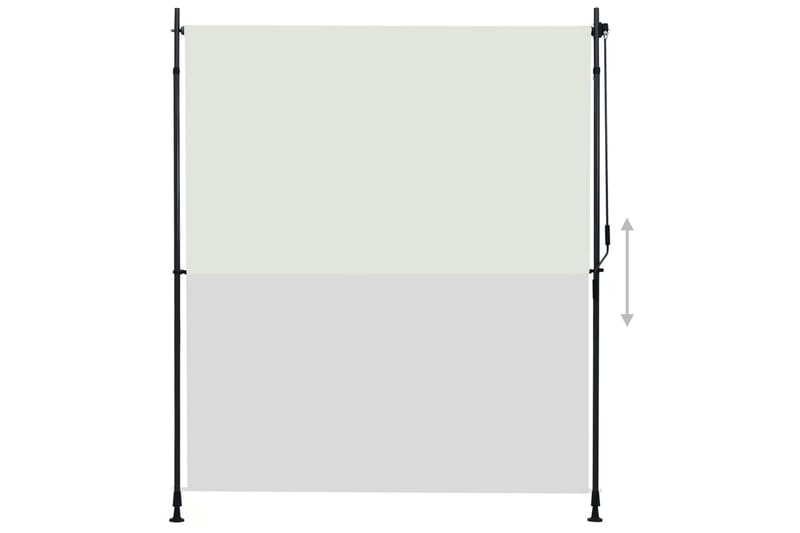 Utendørs rullegardin 200x270 cm kremhvit - Krem - Tekstiler & tepper - Gardiner - Rullegardin