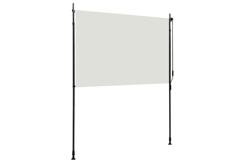 Utendørs rullegardin 200x270 cm kremhvit - Krem - Tekstiler & tepper - Gardiner - Rullegardin