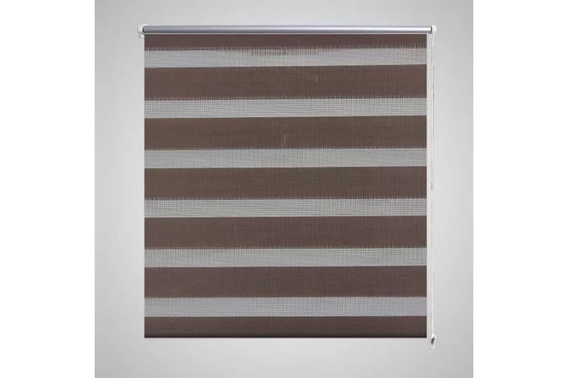 Zebra Gardiner 100 x 175 cm Kaffe Farge - Beige|Hvit - Tekstiler & tepper - Gardiner - Rullegardin