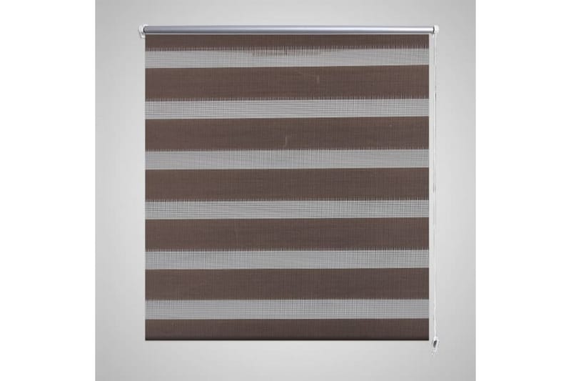 Zebra Gardiner 40 x 100 cm Kaffe Farge - Beige|Hvit - Tekstiler & tepper - Gardiner - Rullegardin