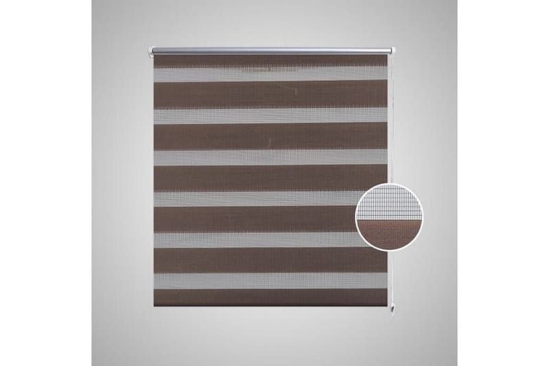 Zebra Gardiner 40 x 100 cm Kaffe Farge - Beige|Hvit - Tekstiler & tepper - Gardiner - Rullegardin