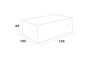 Møbelbeskyttelse sofa Hillerstorp Kungshult 2-seter Svart - Tekstiler & tepper - Stoff - Møbelstoff - Møbeltrekk