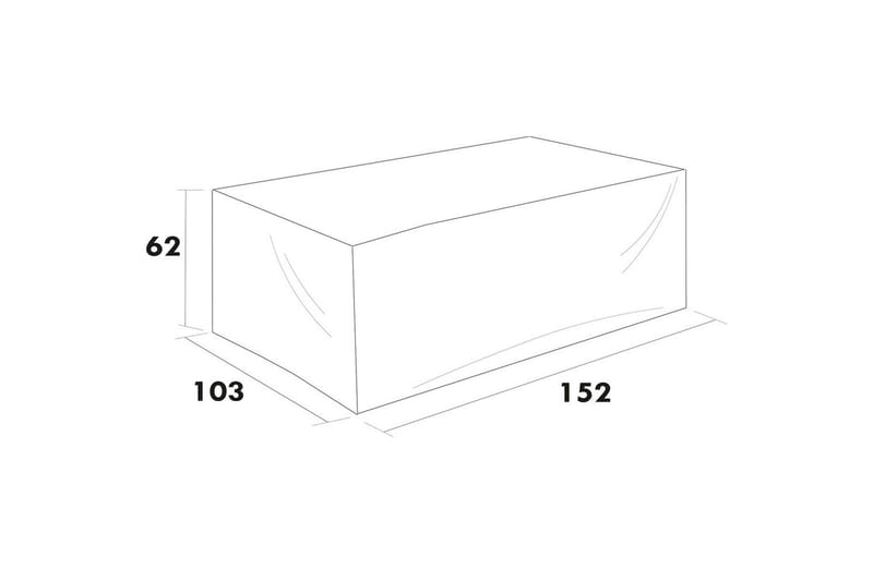 Møbelbeskyttelse sofa Hillerstorp Kungshult 2-seter Svart - Tekstiler & tepper - Stoff - Møbelstoff - Møbeltrekk