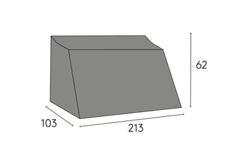 Møbelbeskyttelse sofa Hillerstorp Kungshult 3-seter Svart - Tekstiler & tepper - Stoff - Møbelstoff - Møbeltrekk - Sofatrekk