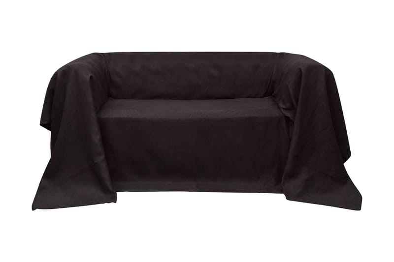 Mikro-semsket sofa overtrekk brun 210 x 280 cm - Brun - Sofatrekk