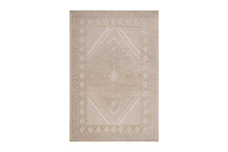 Flatvevd teppe Jaslin 240x340 Rektangulær - Beige - Flatvevde tepper