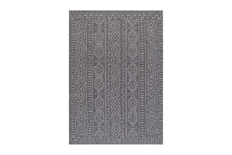 Aruba Aztec Flatvevd Matte 200x290 cm - Mørkegrå - Tekstiler & tepper - Teppe & matte - Flatvevde tepper