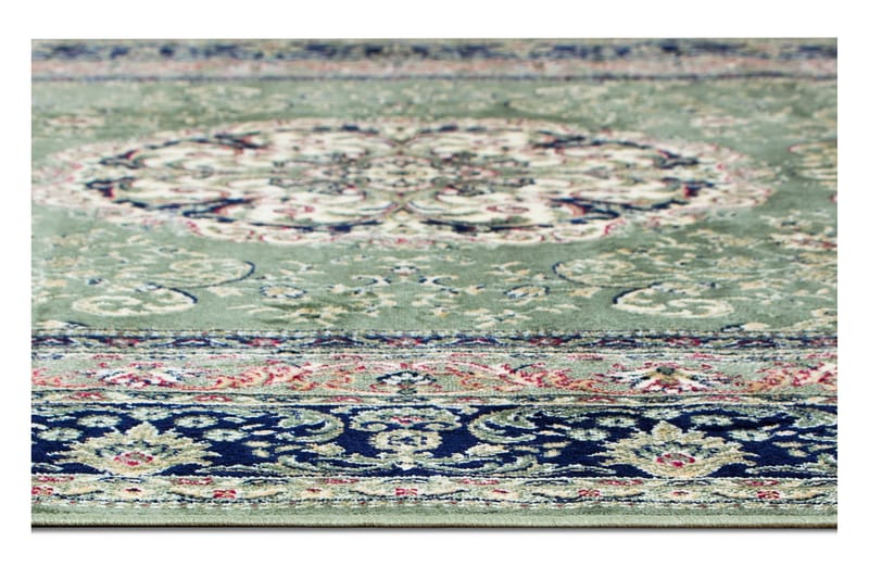 Casablanca Medallion Orientalsk Matte 200x300 - Grønn - Tekstiler & tepper - Teppe & matte - Orientalske tepper - Persisk matte