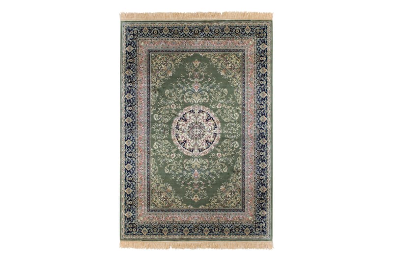 Orientalsk Matte Casablanca Medallion 160x230 - Grønn - Tekstiler & tepper - Teppe & matte - Orientalske tepper - Persisk matte