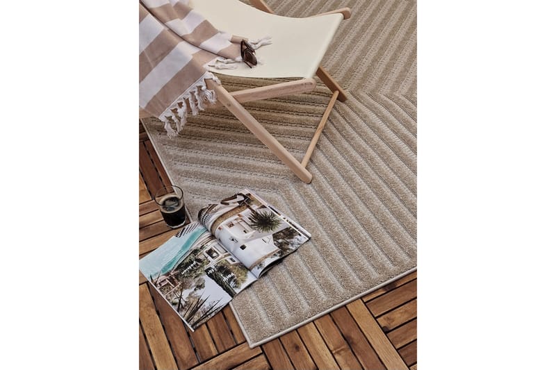 Hampton Flatvevd teppe 200x290 cm Rektangulær - Beige - Tekstiler & tepper - Teppe & matte - Flatvevde tepper