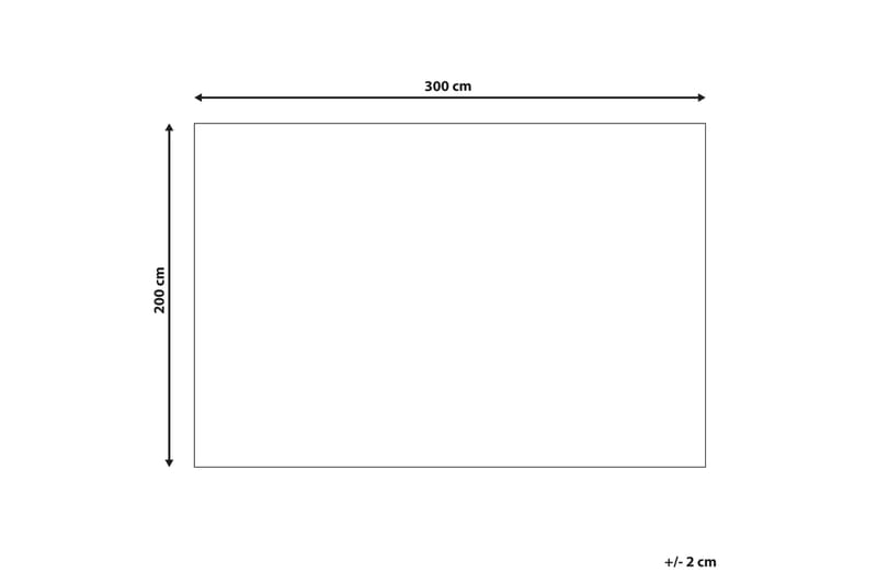 Bomullsteppe Afis 200x300 cm - Beige - Bomullsmatter