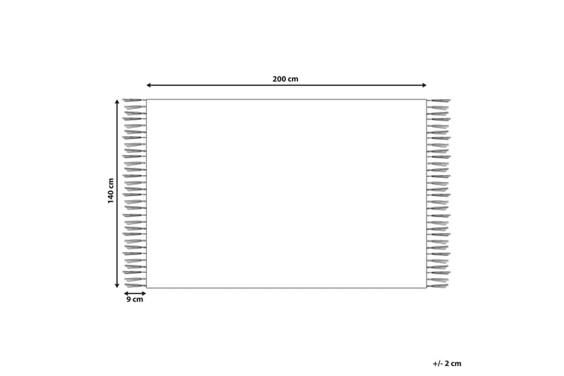 Bomullsteppe Aksaray 140x200 cm - Beige - Tekstiler & tepper - Teppe & matte - Moderne matte - Bomullsmatter