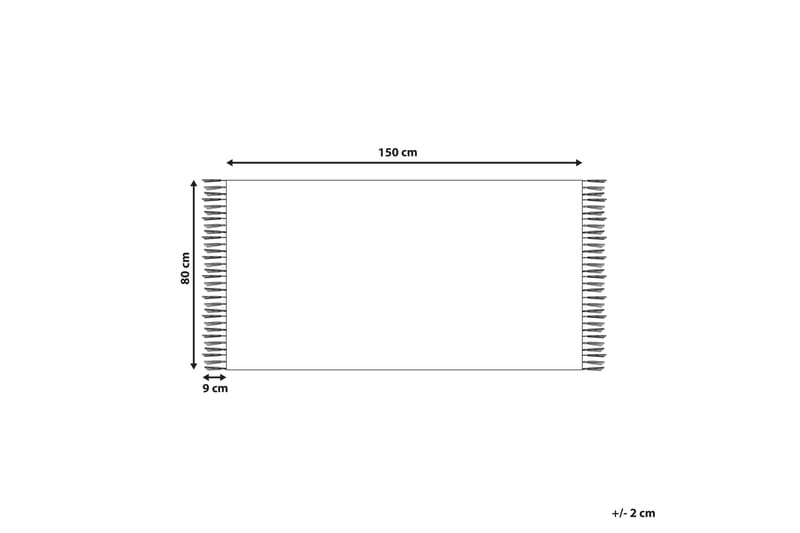 Bomullsteppe Aksaray 80x150 cm - Beige - Tekstiler & tepper - Teppe & matte - Moderne matte - Bomullsmatter