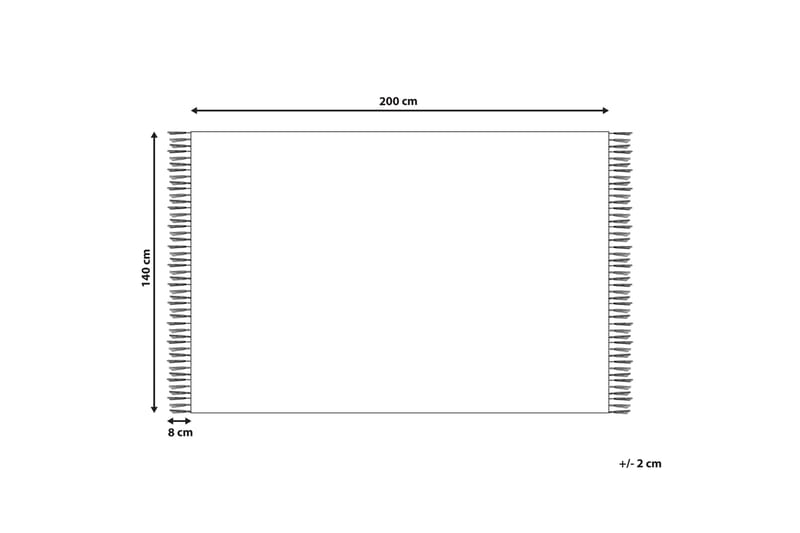 Bomullsteppe Ansar 140x200 cm - Blå - Tekstiler & tepper - Teppe & matte - Moderne matte - Bomullsmatter