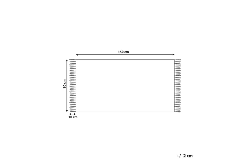 Bomullsteppe Aparan 80x150 cm - Beige - Tekstiler & tepper - Teppe & matte - Moderne matte - Bomullsmatter