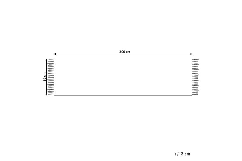 Bomullsteppe Aparan 80x300 cm - Beige - Tekstiler & tepper - Teppe & matte - Moderne matte - Bomullsmatter