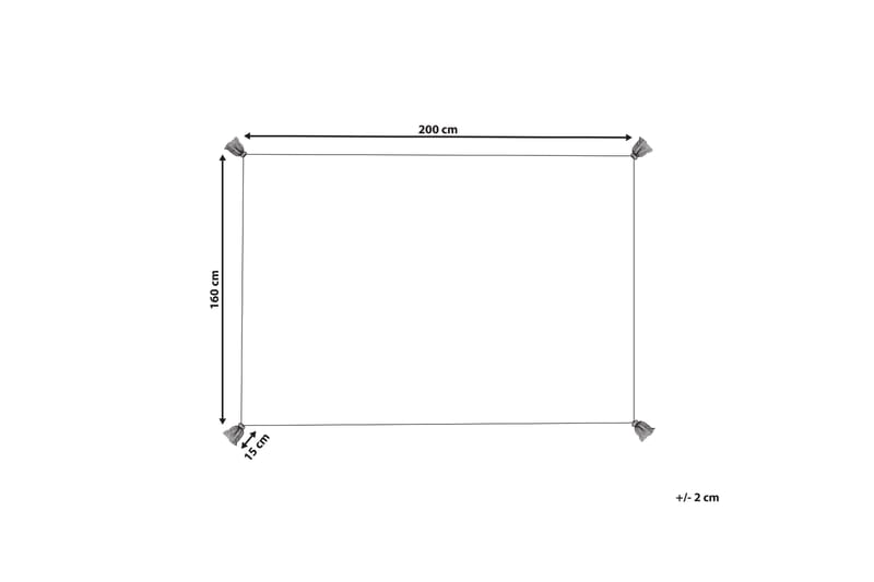 Bomullsteppe Bolay 160x230 cm - Beige - Tekstiler & tepper - Teppe & matte - Moderne matte - Bomullsmatter