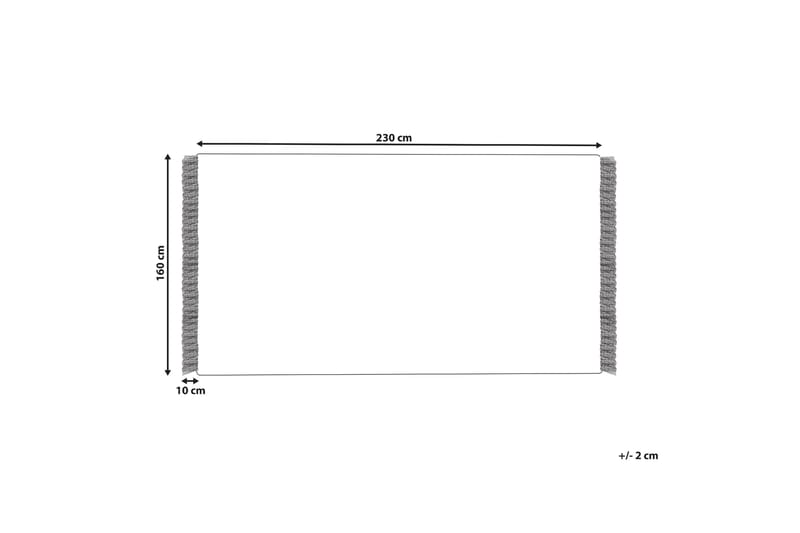 Bomullsteppe Bozkir 160x230 cm - Beige - Tekstiler & tepper - Teppe & matte - Moderne matte - Bomullsmatter