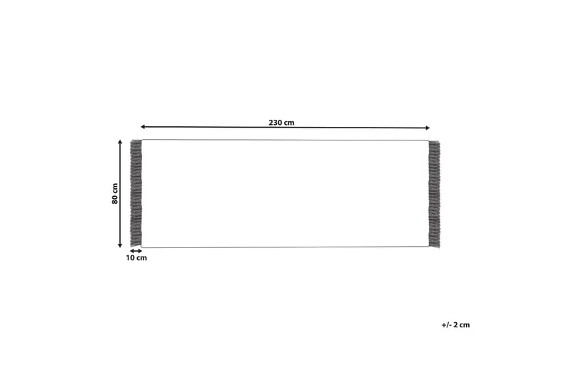 Bomullsteppe Bozkir 80x230 cm - Beige - Tekstiler & tepper - Teppe & matte - Moderne matte - Bomullsmatter