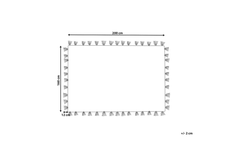 Bomullsteppe Bulcuk 160x230 cm - Beige - Tekstiler & tepper - Teppe & matte - Moderne matte - Bomullsmatter