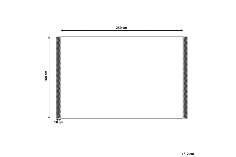 Bomullsteppe Cetmi 160x230 cm - Beige - Tekstiler & tepper - Teppe & matte - Moderne matte - Bomullsmatter