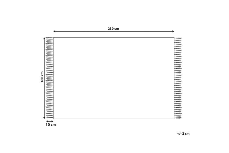 Bomullsteppe Daran 160x230 cm - Beige - Tekstiler & tepper - Teppe & matte - Moderne matte - Bomullsmatter