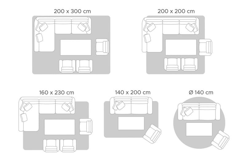 Bomullsteppe Didim 140x200 cm - Beige - Tekstiler & tepper - Teppe & matte - Moderne matte - Bomullsmatter