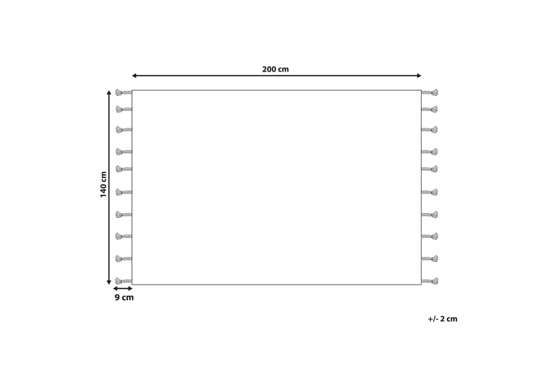 Bomullsteppe Erler 140x200 cm - Beige - Tekstiler & tepper - Teppe & matte - Moderne matte - Bomullsmatter