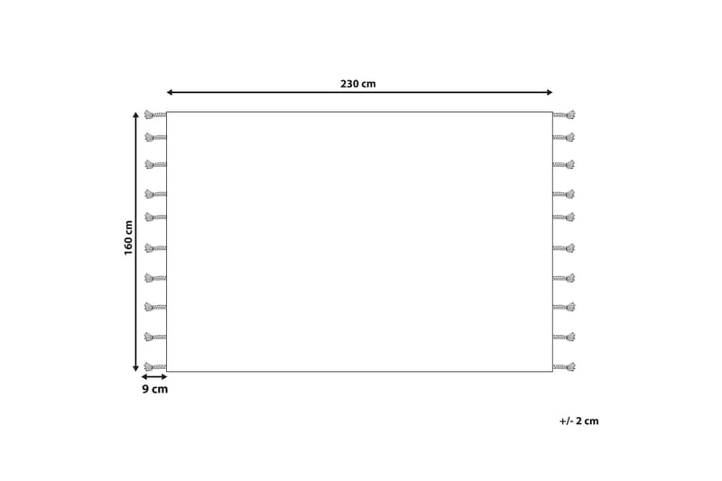 Bomullsteppe Erler 160x230 cm - Beige - Tekstiler & tepper - Teppe & matte - Moderne matte - Bomullsmatter