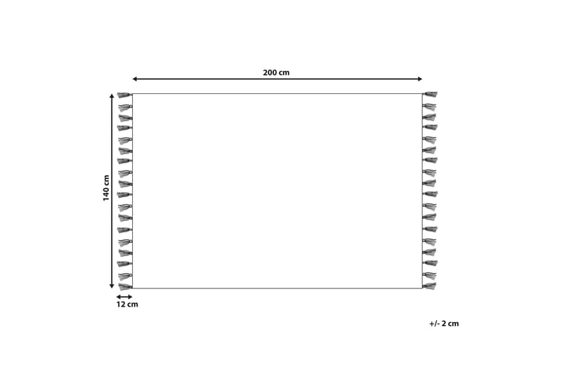 Bomullsteppe Erzincan 140x200 cm - Beige - Tekstiler & tepper - Teppe & matte - Moderne matte - Bomullsmatter