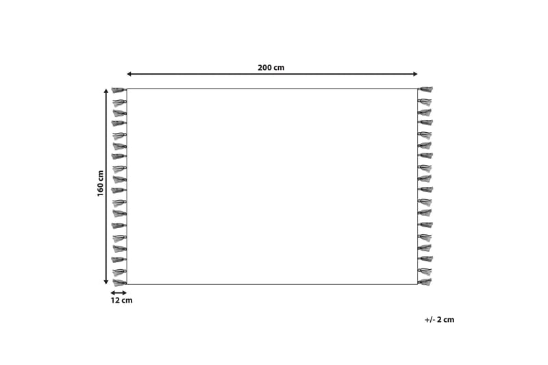 Bomullsteppe Erzincan 160x230 cm - Beige - Tekstiler & tepper - Teppe & matte - Moderne matte - Bomullsmatter