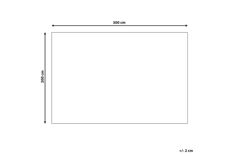 Bomullsteppe Farwan 200x300 cm - Grønn - Bomullsmatter